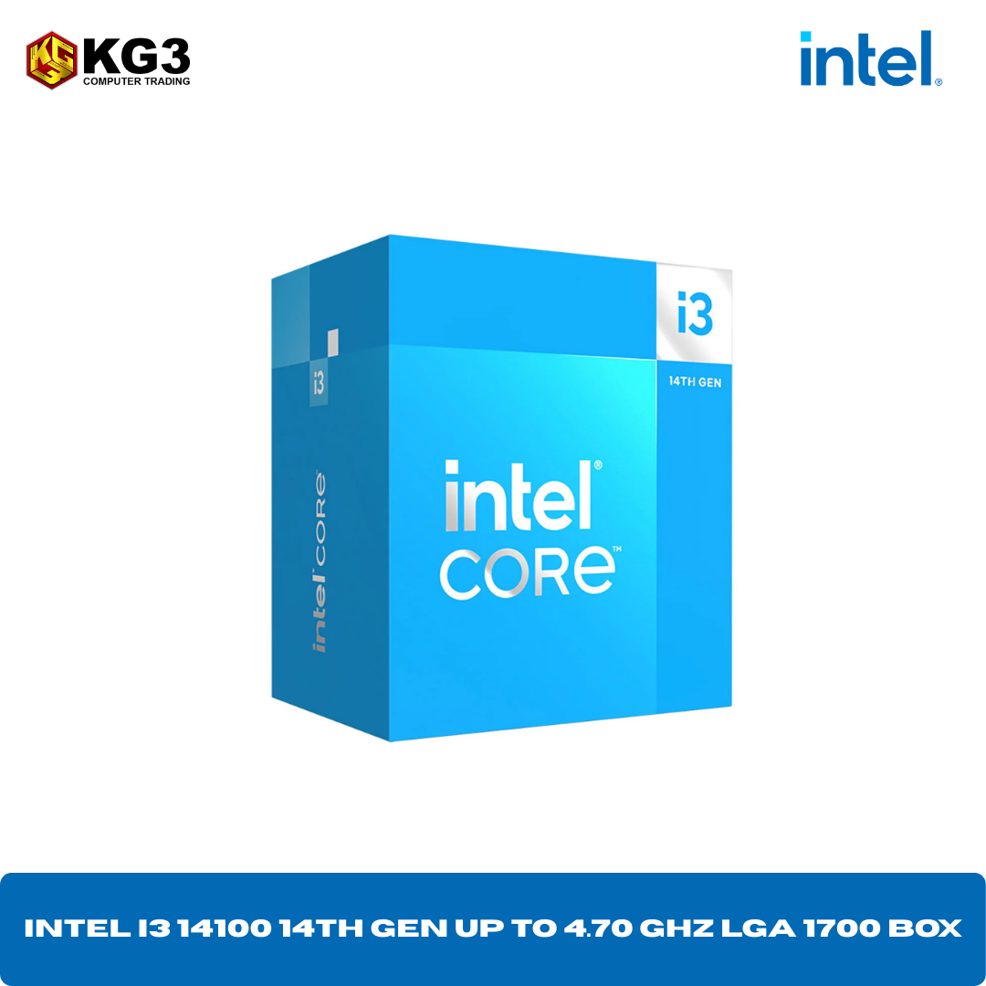 Intel i3 14100 14th Gen up to 4.70 GHz LGA 1700 BOX