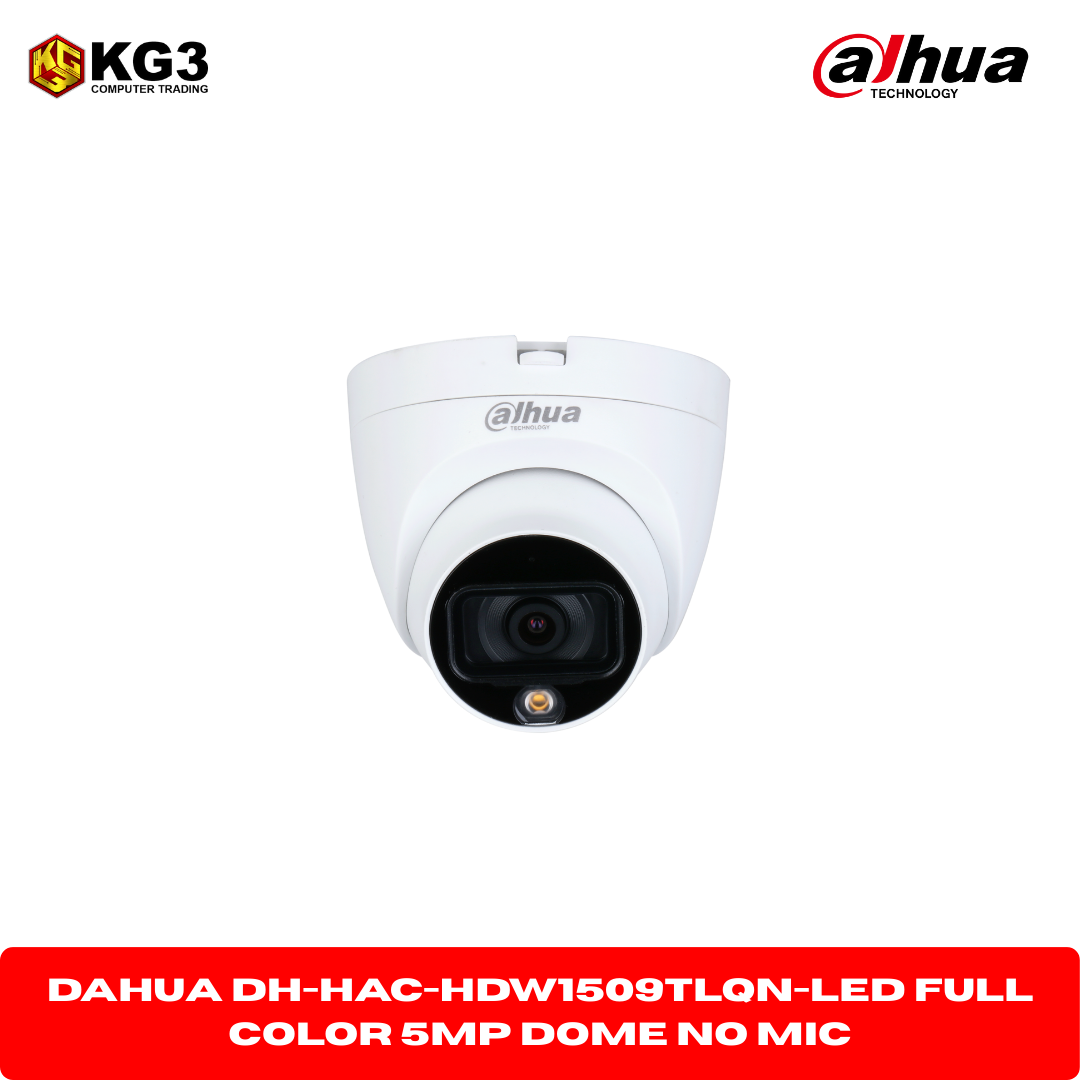 Dahua DH-HAC-HDW1509TLQN-LED Full Color 5MP Dome NO MIC