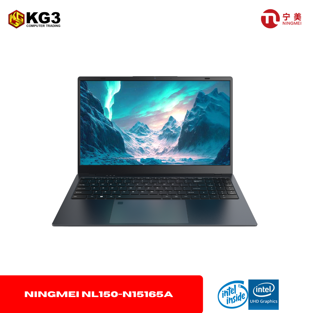 Ningmei N15165A Laptop | Intel N150 | 15.6 FHD | 16GB | 512GB SSD | Windows 11 Home	
