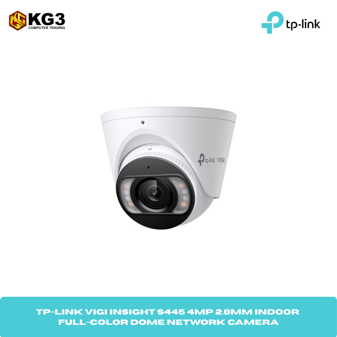 TP-Link VIGI InSight S445 4MP 2.8mm Indoor Full-Color Dome Network Camera